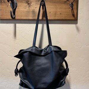 LOEWE
Flamenco Large Clutch Bag in Napa Leather with Blind Embossed Anagram